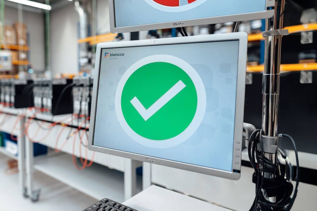 Moniteur de la ligne de diagnostic affichant un effacement réussi